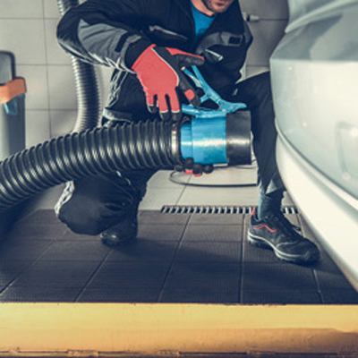 exhaust gas extraction